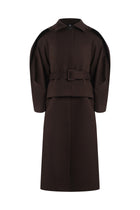 Тренч-трансформер у коричневому кольорі