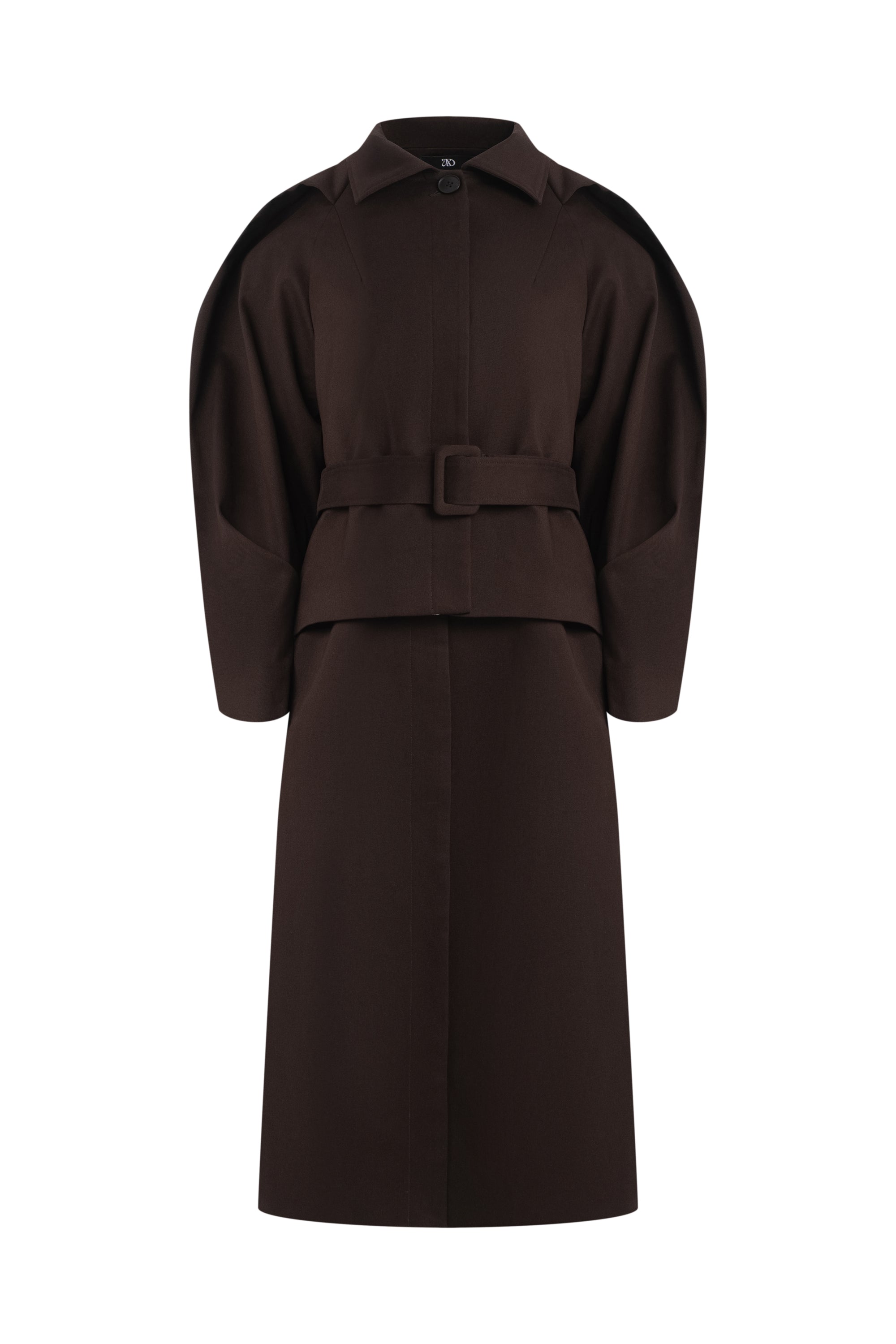 Тренч-трансформер у коричневому кольорі