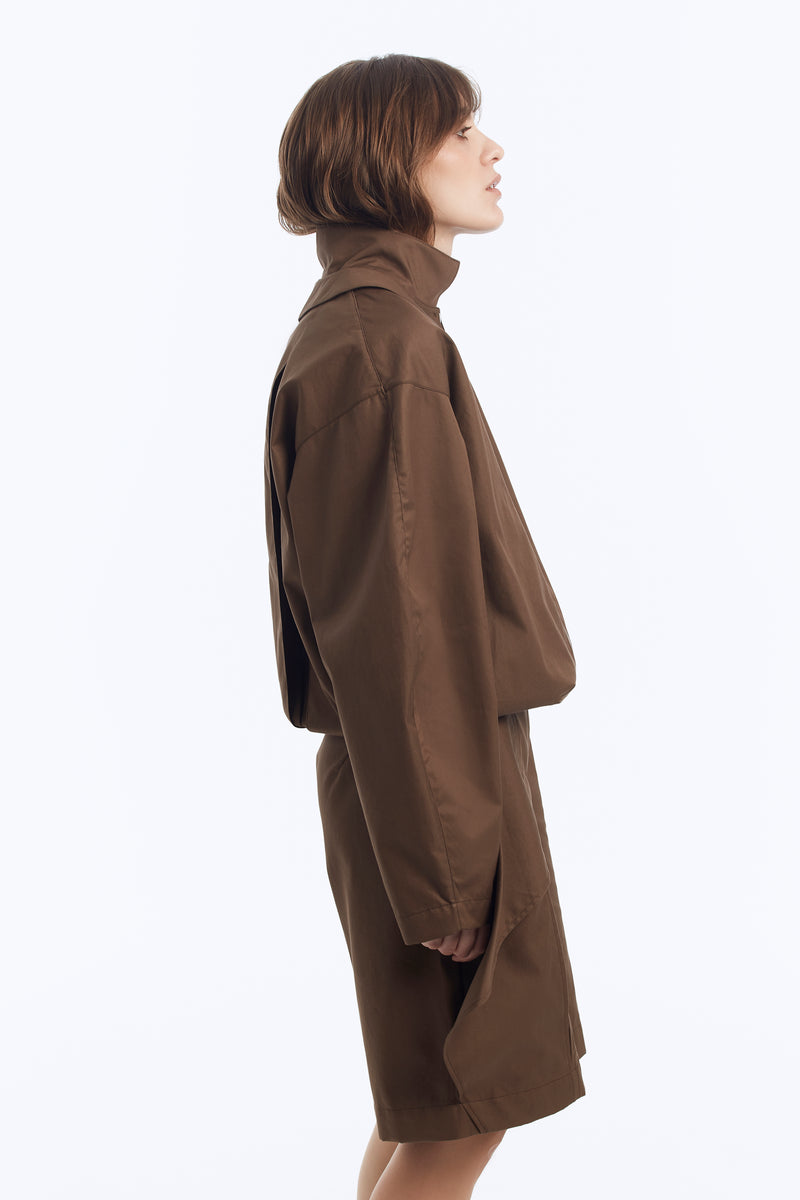 Бомбер з коміром-стійкою на блискавці