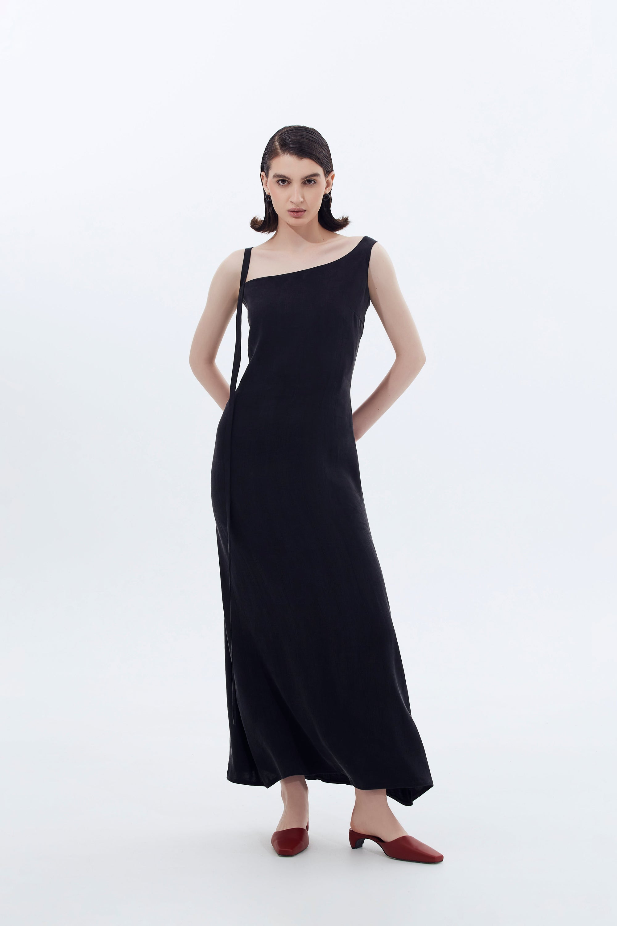 Сукня міді з тканини купро