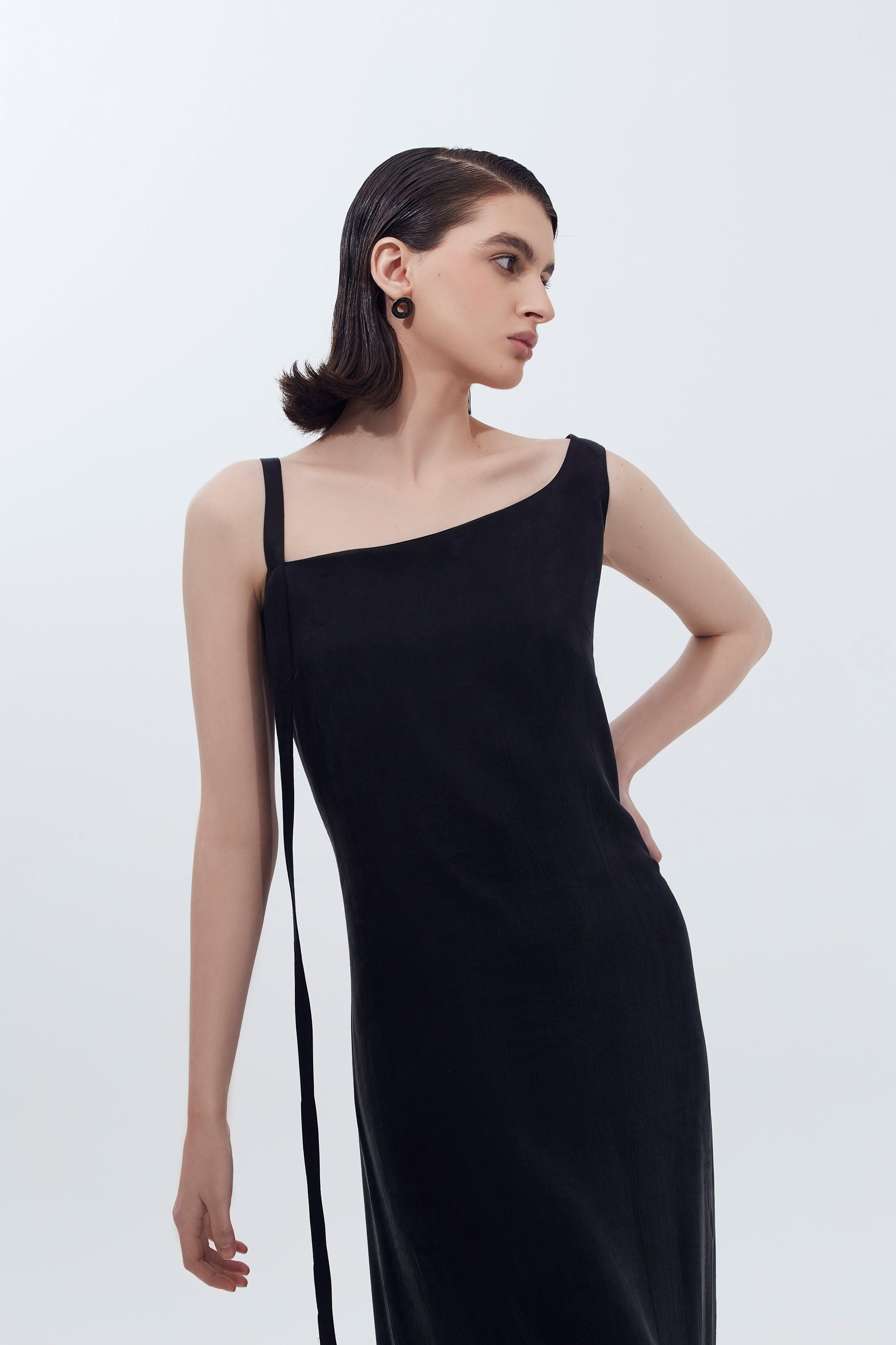 Сукня міді з тканини купро