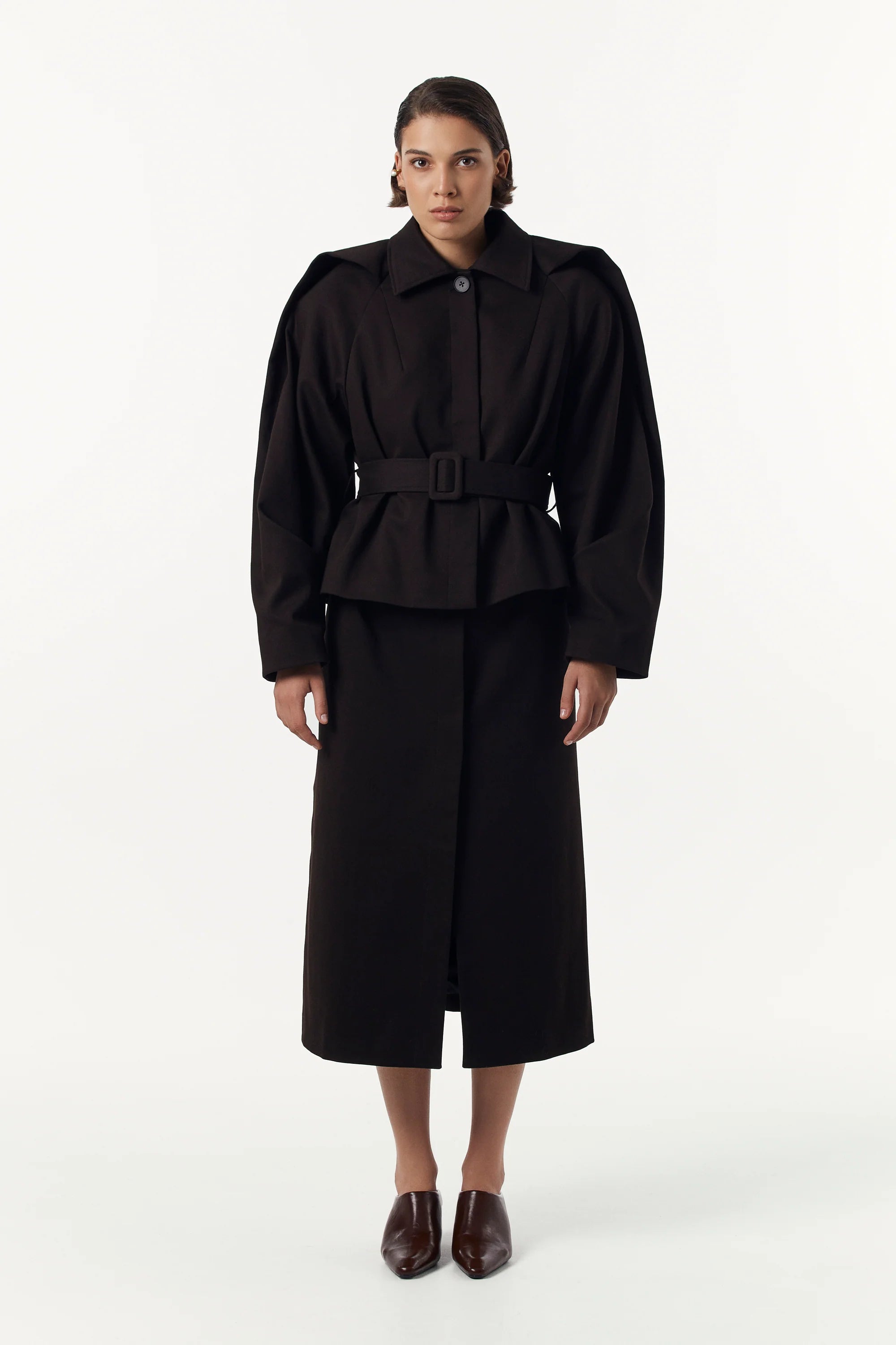 Тренч-трансформер у коричневому кольорі