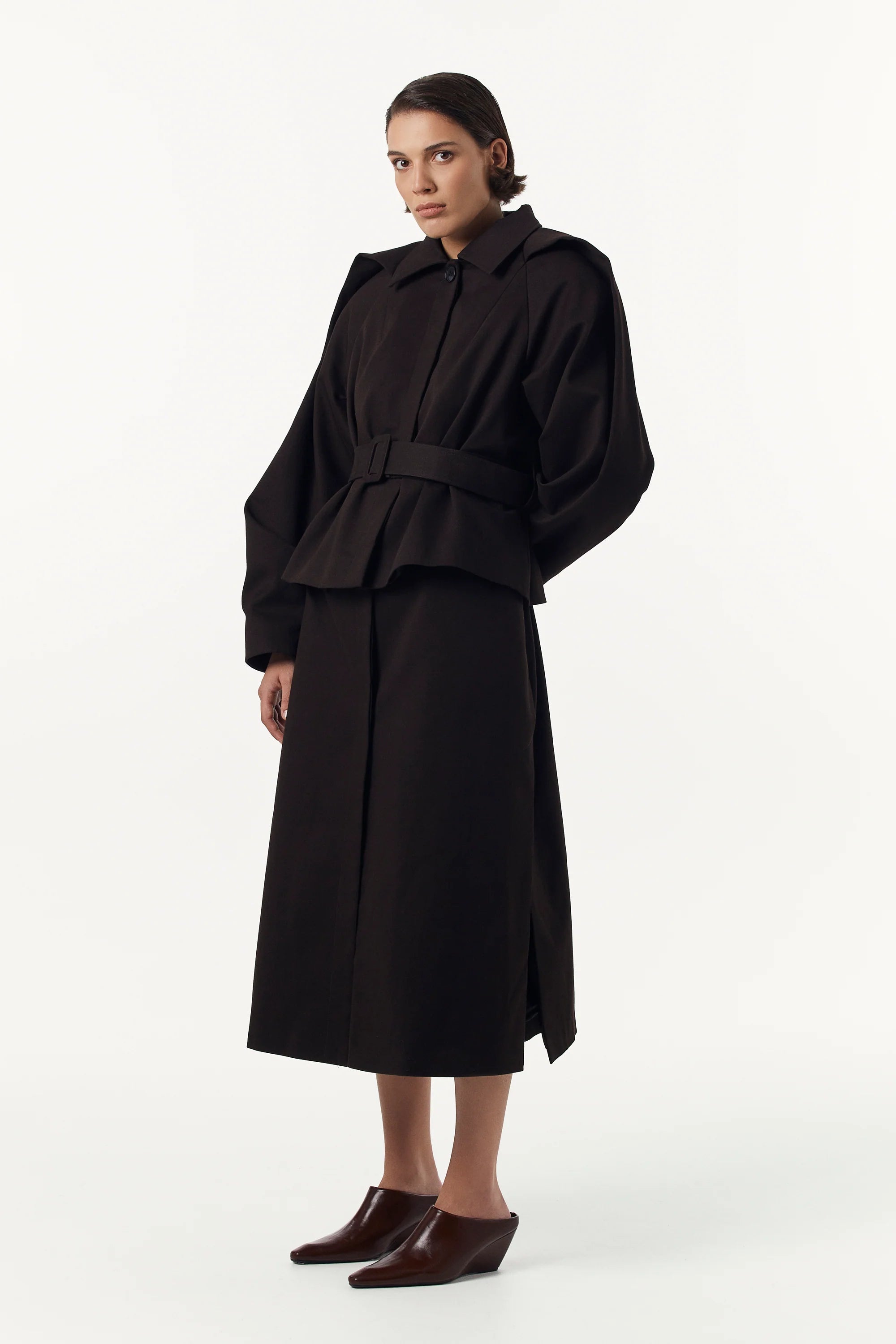 Тренч-трансформер у коричневому кольорі