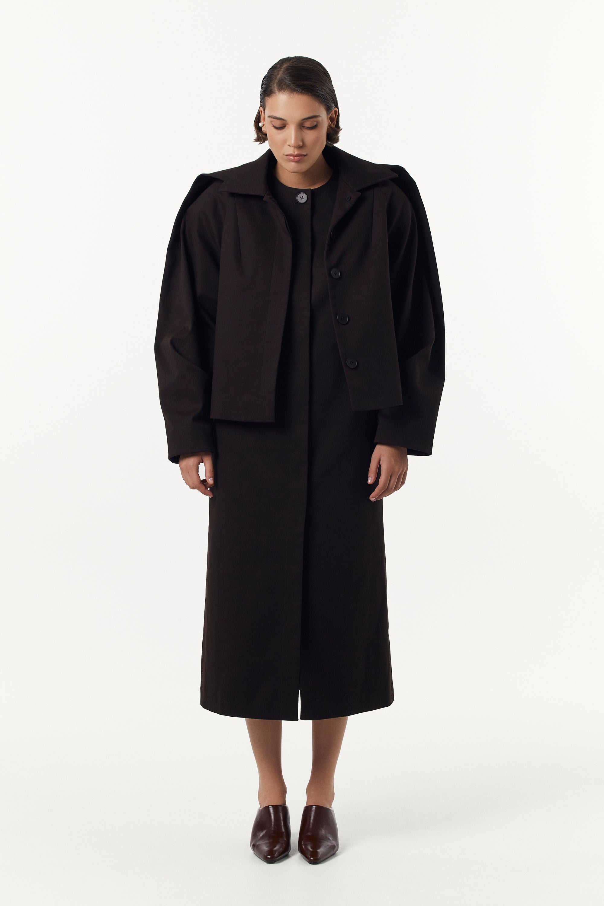 Тренч-трансформер у коричневому кольорі